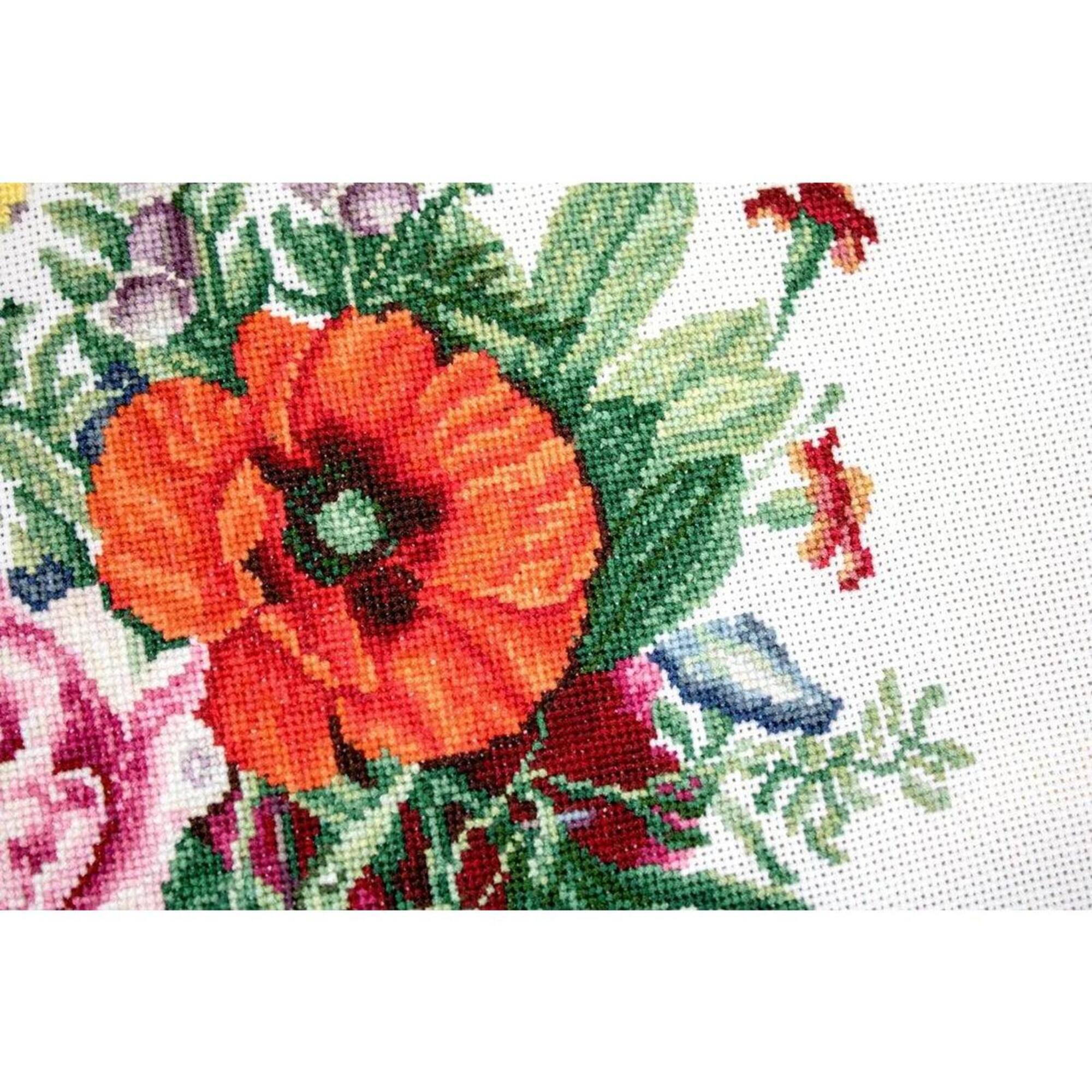 Luca-S Bouquet of Flowers Counted Cross Stitch Kit